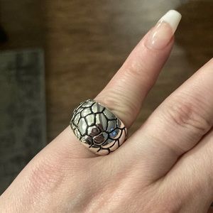 Silver plated ring